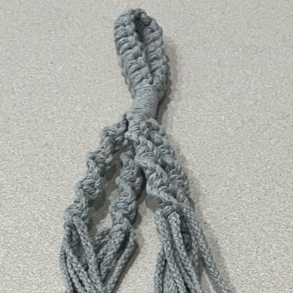 🌴 Macrame Plant Hanger | 41” Grey - Picture 7 of 10